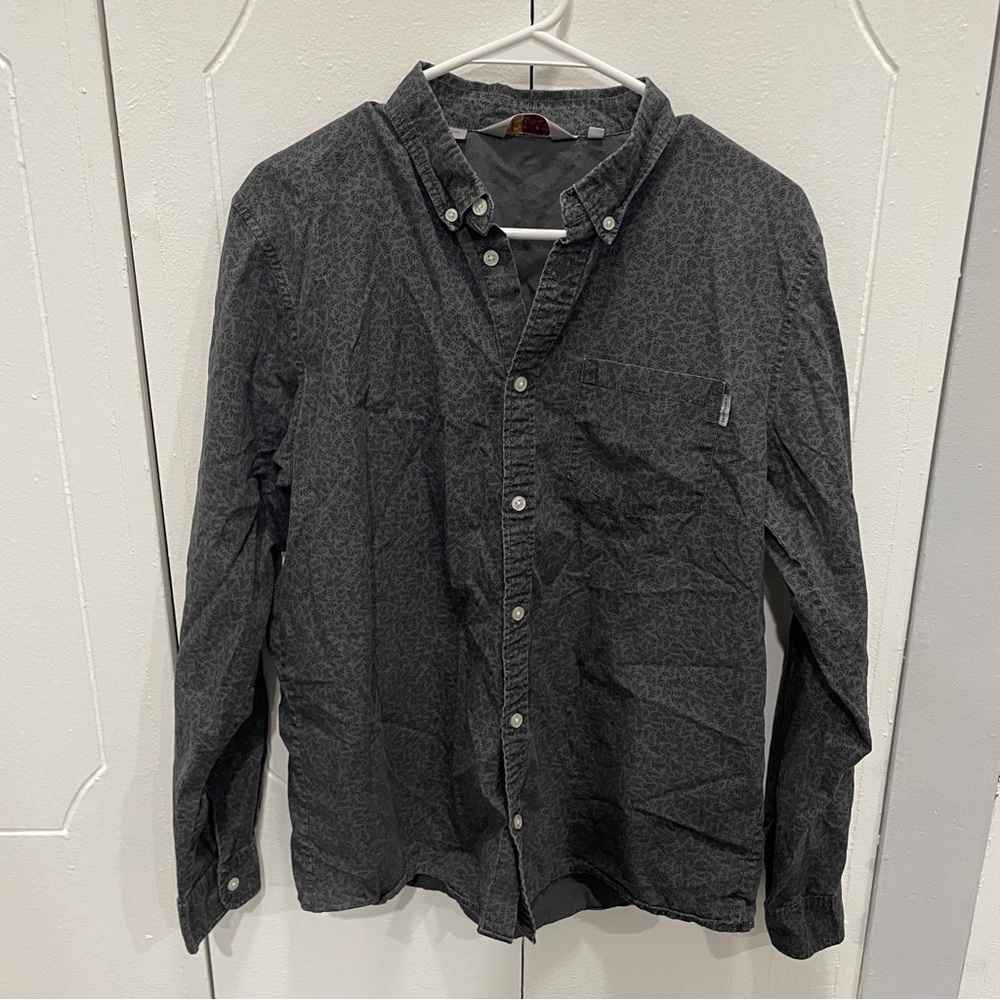 Carhartt Grey L/S Rocha Slim Button Down Long Sleeve Shirt